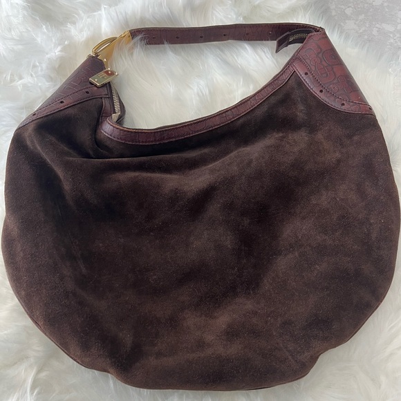 ✨ Vintage Gucci Horsebit Suede Hobo Bag – Tom Ford Era - Picture 1 of 9